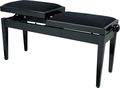 Musician\'s Friend Double Adjustable Piano Bench Walnut Matt