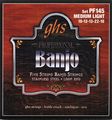 GHS Stainless Steel 5-String Banjo Strings Medium Light