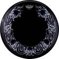 Remo Powerstroke Tattoo Skyn Bass Drumhead, Black 22 Inch Serpent Rose