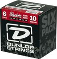 Dunlop Nickel-Plated Steel Medium Electric Guitar Strings 6 Pack