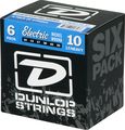 Dunlop Nickel Plated Steel Light Top Heavy Bottom Electric Guitar Strings 6 Pack