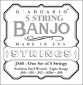 D\'Addario JS60 Stainless Steel Light Banjo Strings