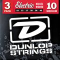 Dunlop Nickel Plated Steel Electric Guitar Strings Medium 3-Pack