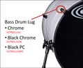 Orange County Drums And Percussion Ocpbdlugbpc Bass Drum Lug Blk Pwd Coat