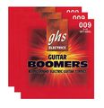 Ghs Gbxl Boomer 3-Pack Electric Guitar Strings Black