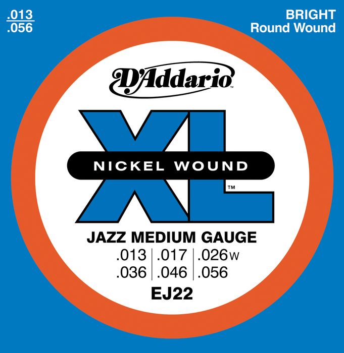 D'Addario&nbsp;EJ22 Nickel Jazz Medium Electric Guitar Strings&nbsp;&nbsp;