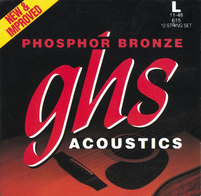 GHS&nbsp;Phosphor Bronze 12-String Light Acoustic Guitar Strings&nbsp;&nbsp;