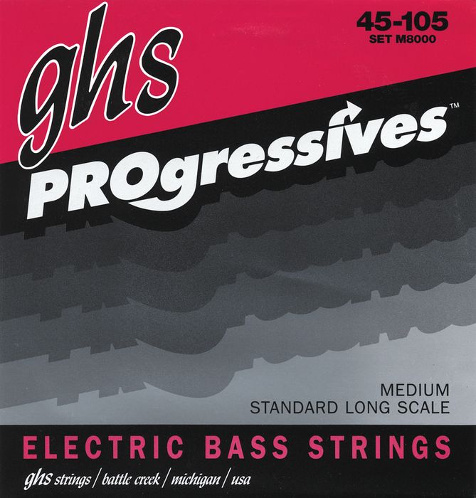Ghs M8000 Medium Progressives Electric Bass Strings