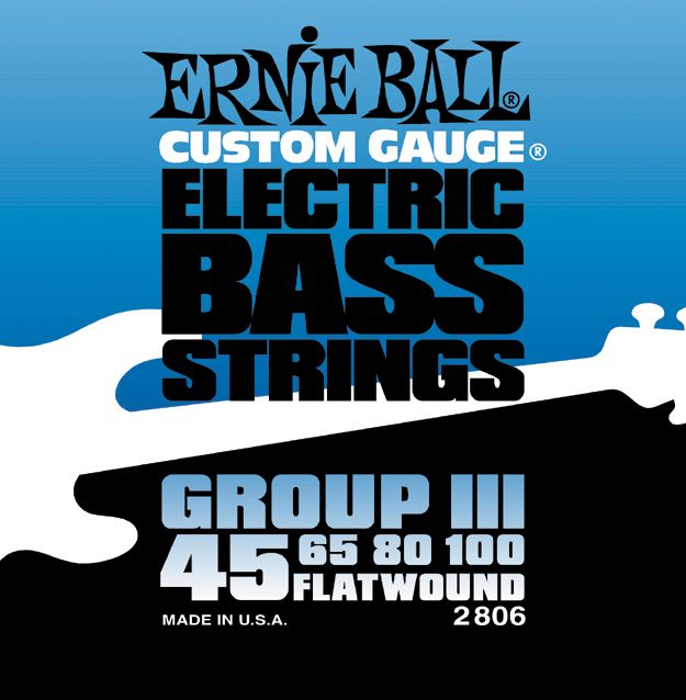 Ernie Ball 2806 Flat Wound Group Iii Electric Bass Strings
