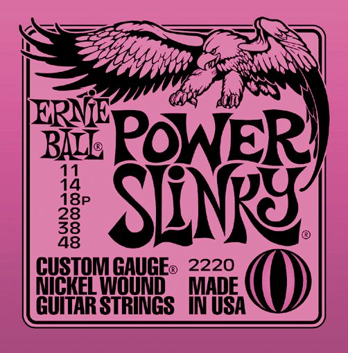 Ernie Ball&nbsp;2220 Power Slinky Nickel Electric Guitar Strings&nbsp;&nbsp;