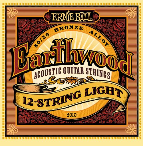 Ernie Ball&nbsp;2010 Earthwood 80/20 Bronze 12-String Light Acoustic Guitar Strings&nbsp;&nbsp;