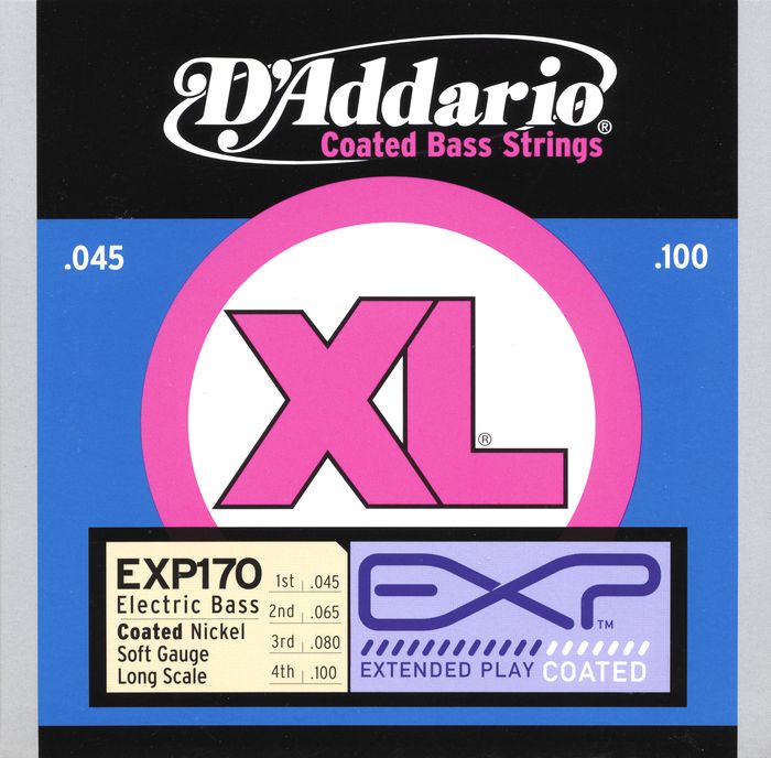 D'addario Exp170 Coated Soft Bass Strings Soft