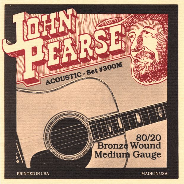 John Pearse&nbsp;300M 80/20 Bronze Acoustic Guitar Strings&nbsp;&nbsp;