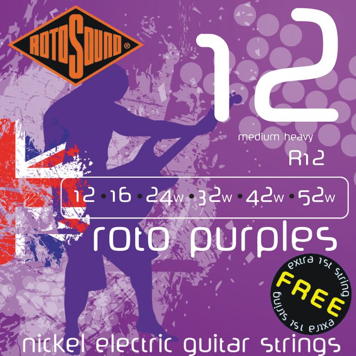 Rotosound&nbsp;Roto Purples Medium Heavy Electric Guitar Strings&nbsp;&nbsp;