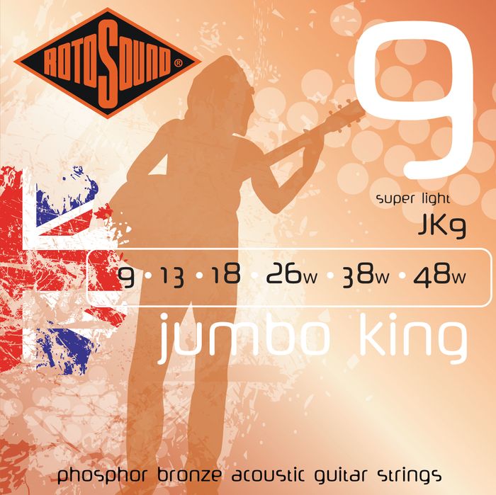 Rotosound&nbsp;Jumbo King Super Light Phosphor Bronze Acoustic Guitar Strings&nbsp;&nbsp;