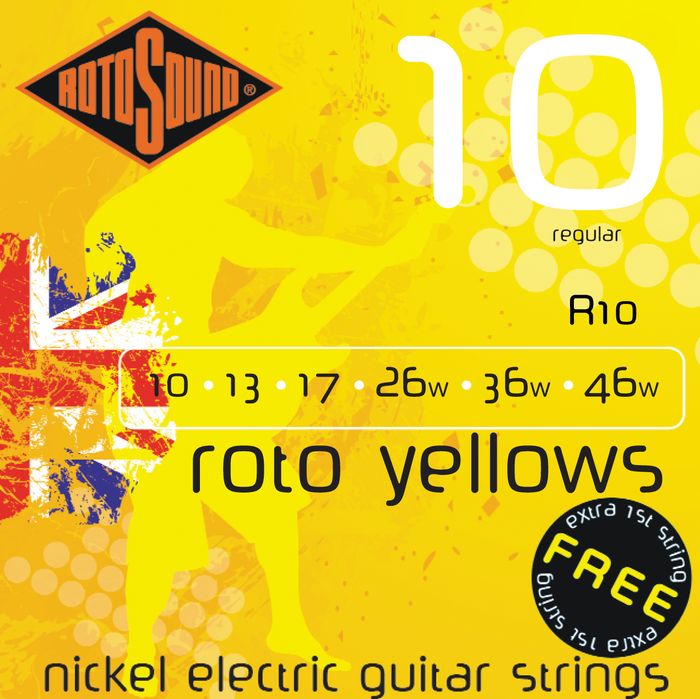 Rotosound&nbsp;Roto Yellows Electric Guitar Strings&nbsp;&nbsp;