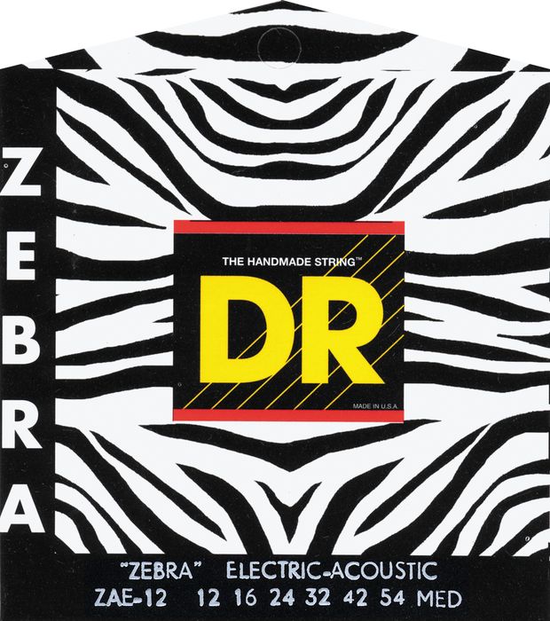 DR Strings&nbsp;Zebra Medium Acoustic-Electric Guitar Strings&nbsp;&nbsp;