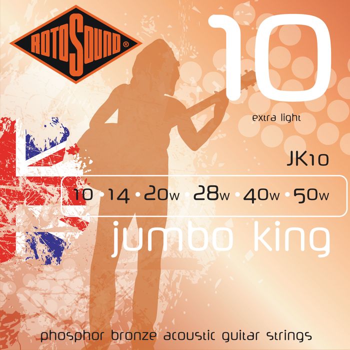 Rotosound&nbsp;Jumbo King Extra Light Phosphor Bronze Acoustic Guitar Strings&nbsp;&nbsp;