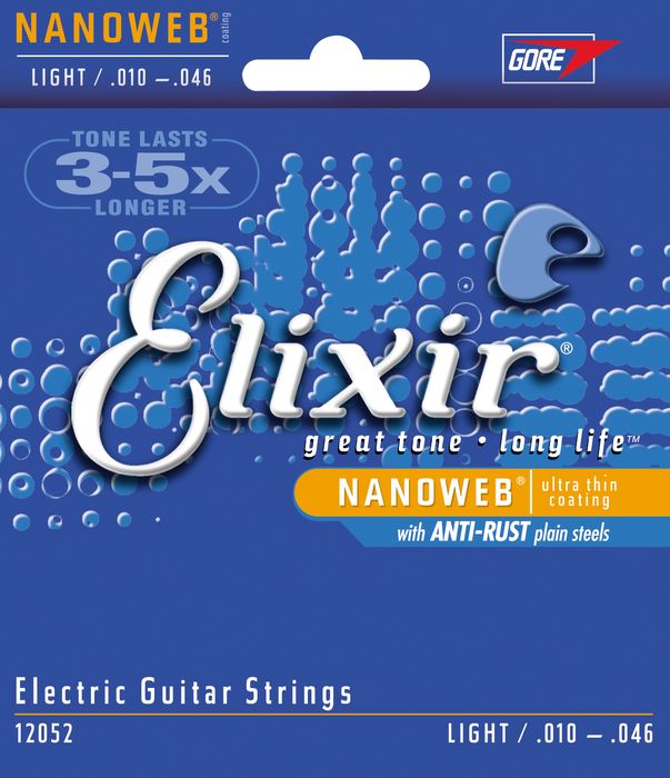 Elixir&nbsp;Light Nanoweb Electric Guitar Strings&nbsp;&nbsp;