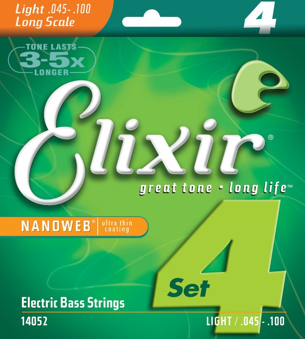 Elixir Nanoweb Light Bass Strings