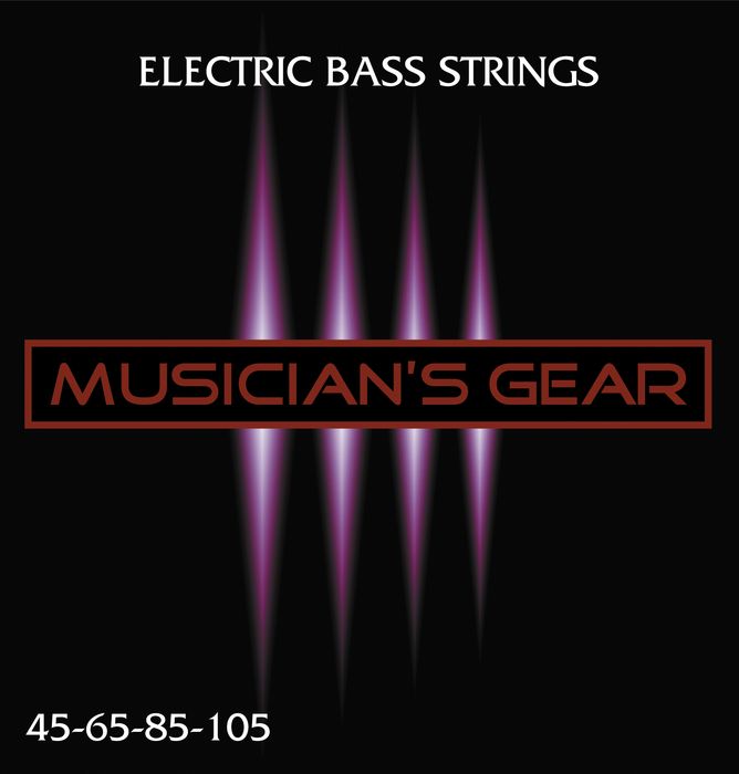 Musician's Gear Electric 4-String Nickel Plated Steel Bass Strings