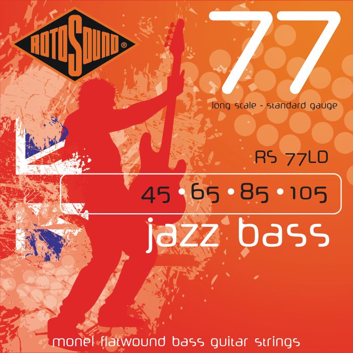 Rotosound Rs77ld Jazz Bass Monel Flat Wound Strings