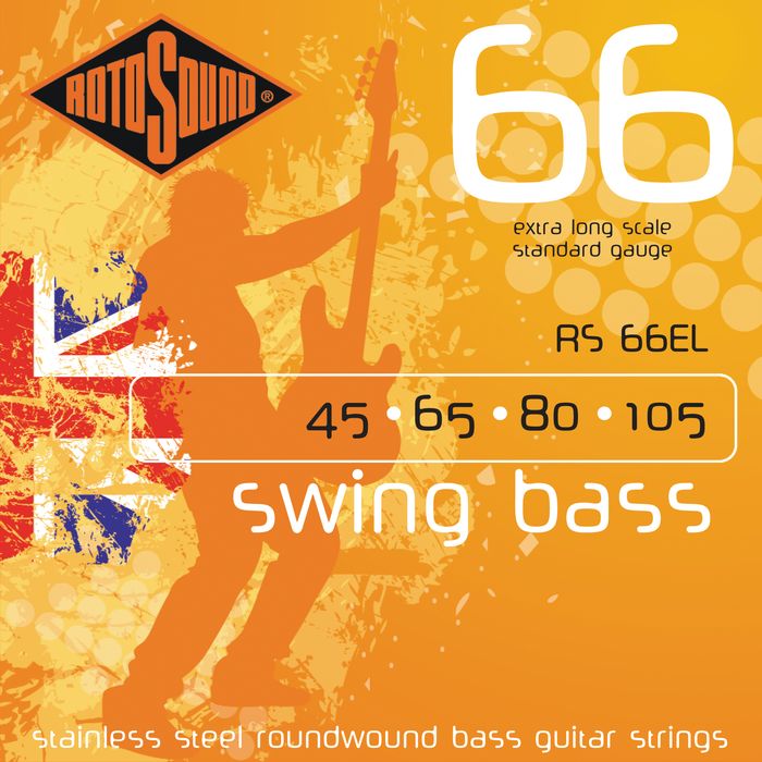 Rotosound Rs66el Extra Long Scale Bass Strings