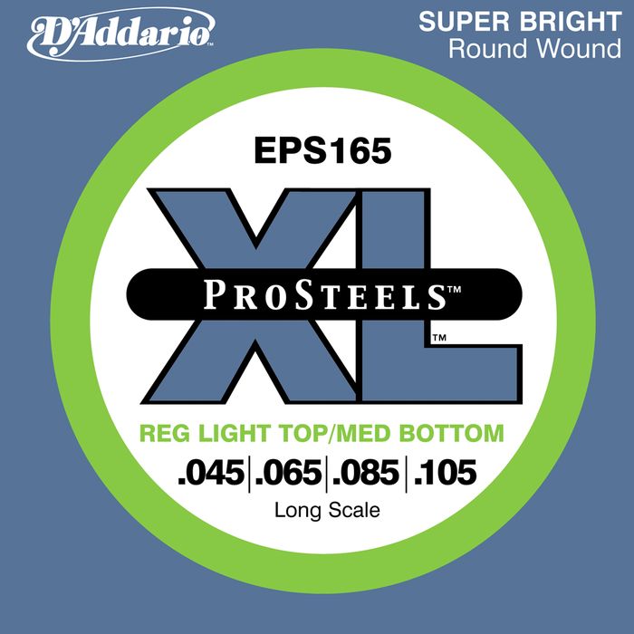 D'addario Prosteels Eps165 Light Top / Medium Bottom Long Scale Bass Strings