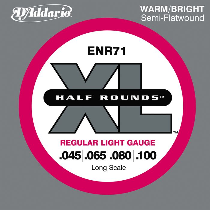D'addario Enr71 Half Rounds Light Bass Strings