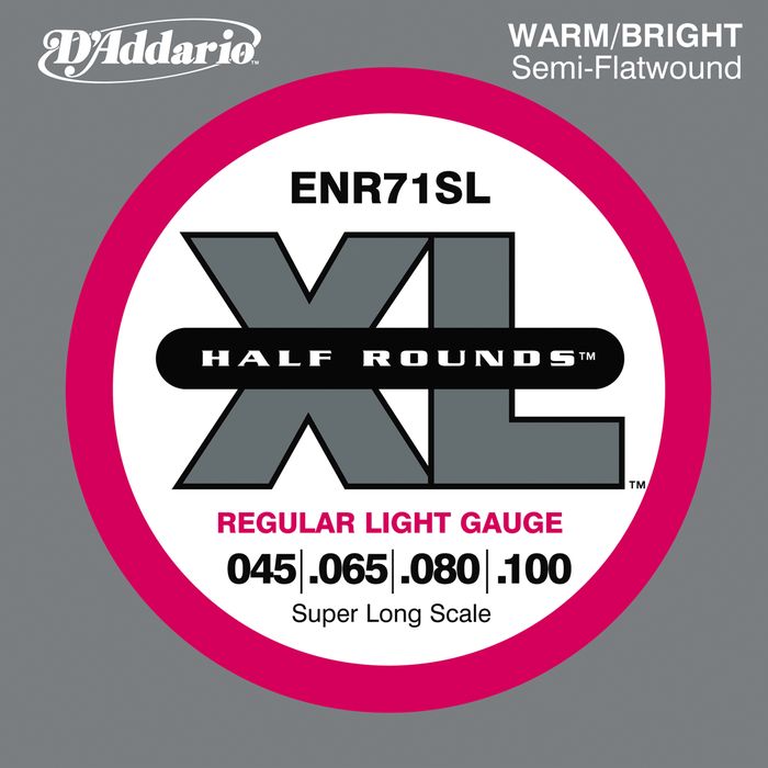 D'addario Enr71sl Half Rounds Light Bass Strings