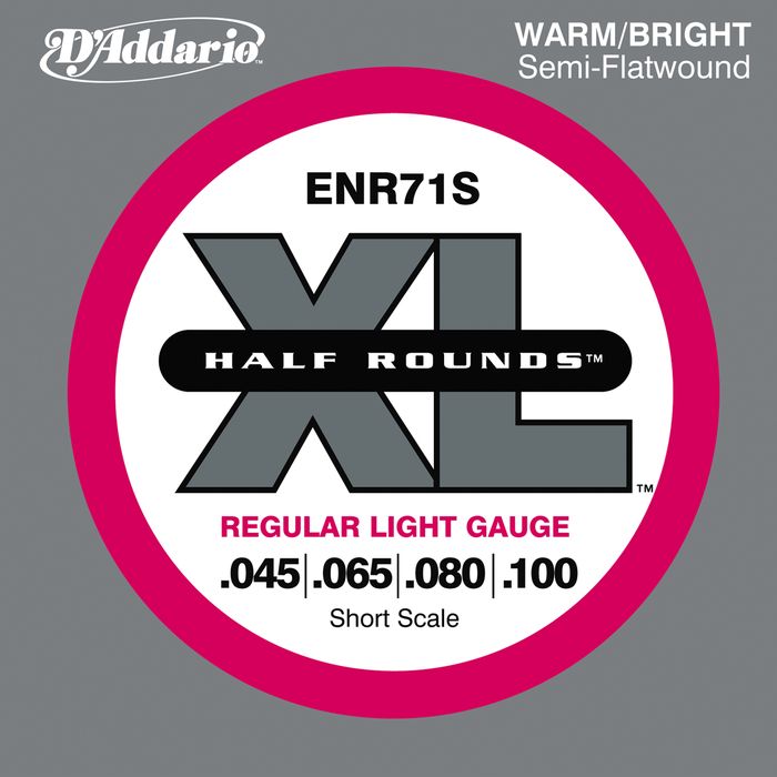 D'addario Enr71s Half Rounds Light Bass Strings