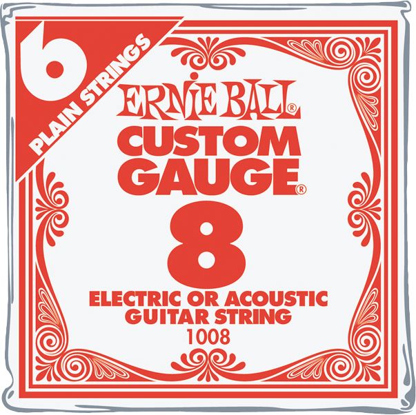 Ernie Ball&nbsp;Nickel Plain Single Guitar String&nbsp;.024&nbsp;6-Pack