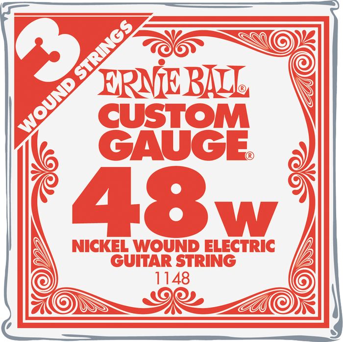Ernie Ball&nbsp;Nickel Wound Single Guitar Strings 3-Pack&nbsp;.048&nbsp;3-Pack
