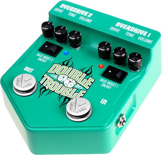 Visual Sound V2 Series V2dt Double Trouble Dual Overdrive Guitar Effects Pedal