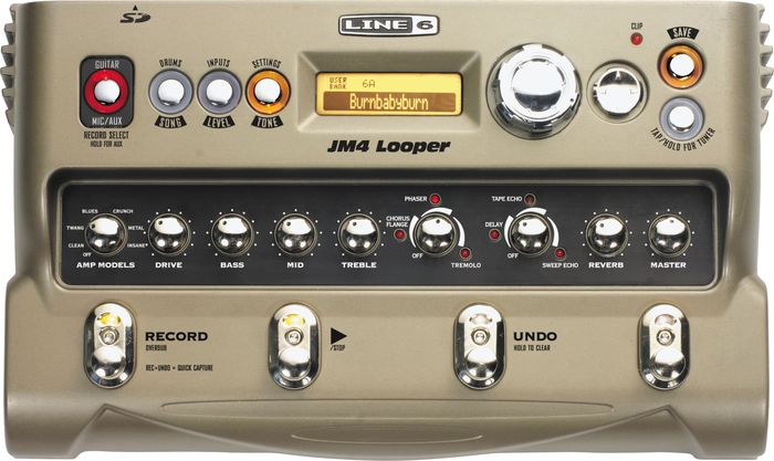 Line 6 Jm4 Looper Guitar Effects Pedal Silver