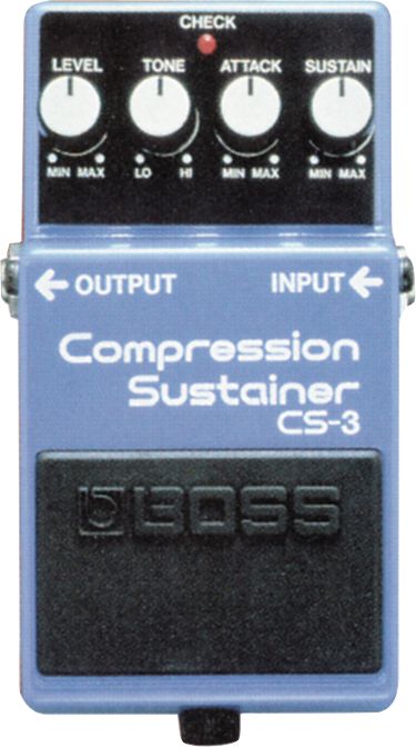 top compression pedals Boss Cs-3 Compression Sustainer Pedal
