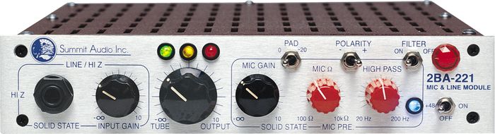 2BA-221 Tube Mic and Line Module
