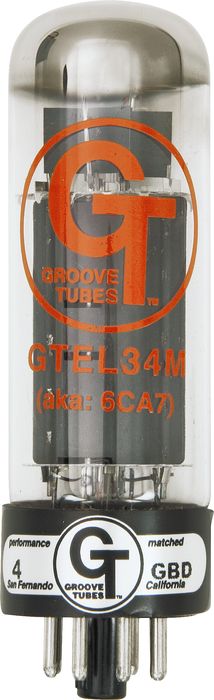 Groove Tubes&nbsp;Gold Series GT-EL34-M Matched Power Tubes&nbsp;Medium (4-7 GT Rating)&nbsp;Duet