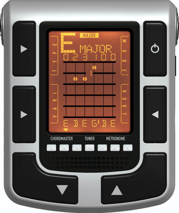 Planet Waves&nbsp;Chordmaster/Tuner/Metronome&nbsp;Silver  Black&nbsp;