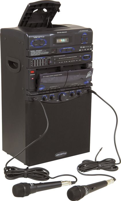 VOCOPRO DVD DUET 80W Semi-Pro Multi-Format Karaoke System