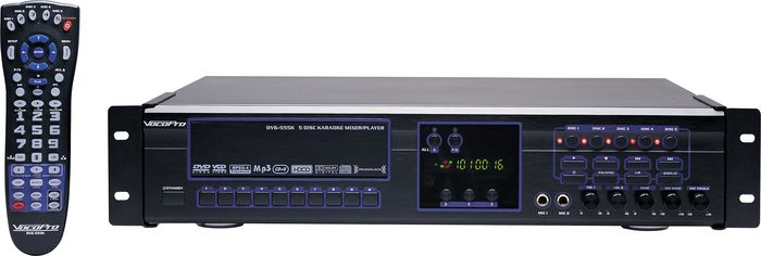VocoPro&nbsp;DVG-555K 5-Disc DVD/CDG/VCD/MP3/MP4/Photo-CD Karaoke Changer&nbsp;&nbsp;