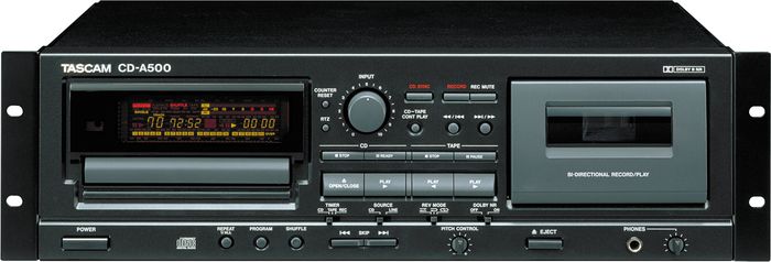 TASCAM&nbsp;CD-A500 Rackmount CD/Cassette Player&nbsp;&nbsp;