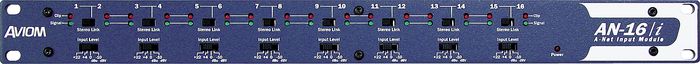 Aviom An-16/I 16-Channel Input Module Aviom Blue