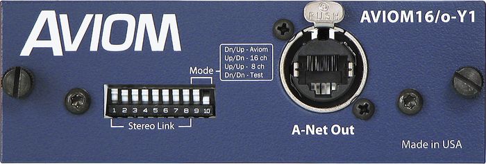 Aviom Aviom16/O-Y1 Card For Yamaha Digital Mixers Aviom Blue