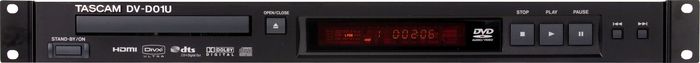 TASCAM&nbsp;DV-D01U Rackmountable Single Disc DVD Player&nbsp;&nbsp;