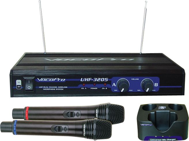VocoPro&nbsp;UHF-3205 Dual Rechargeable Wireless Mic System&nbsp;&nbsp;