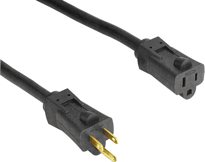 E-Cords&nbsp;Extension Cord Standard Ends&nbsp;16 Gauge&nbsp;12 Foot