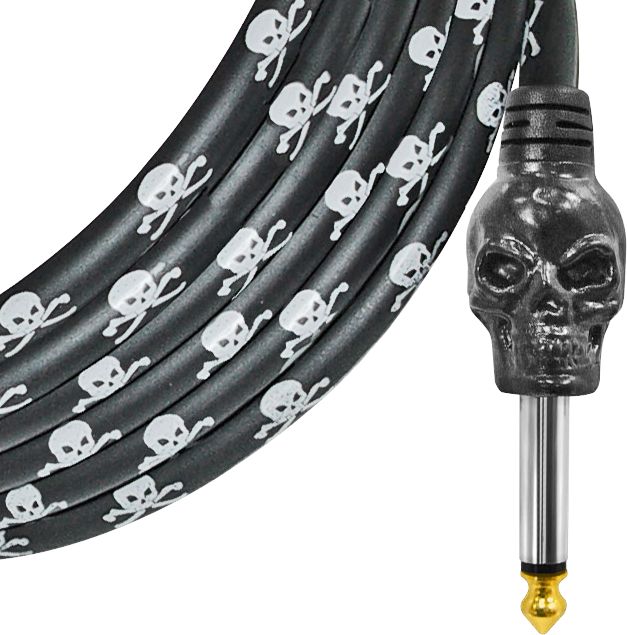 Bullet Cable&nbsp;Skull Instrument Cable&nbsp;Black&nbsp;