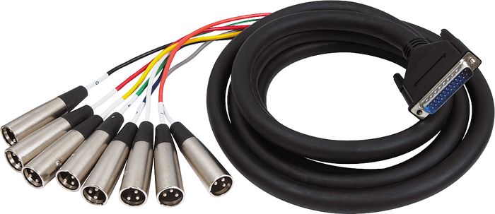 Hosa&nbsp;DTM-803 25-Pin to Male XLR Cable&nbsp;&nbsp;