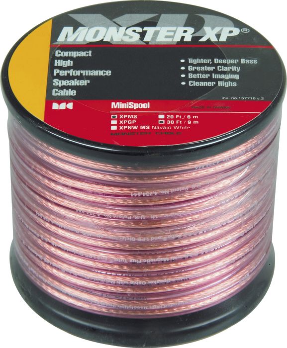 Monster Cable&nbsp;Monster XP Clear Jacket Compact Speaker Cable MKII Mini Spool&nbsp;&nbsp;